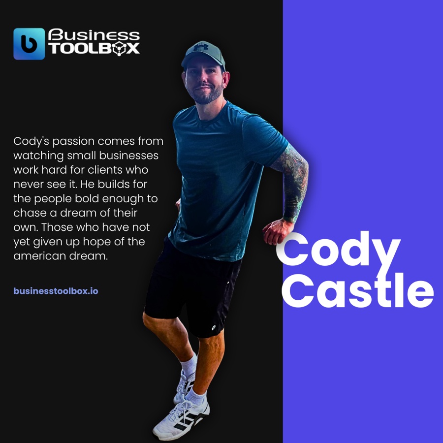Portrait of Cody Castle, founder of Business Toolbox